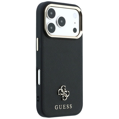 MagSafe futrola za Apple iPhone 18 Pro Max / 17 Pro Max, Guess, Saffiano Small 4G Classic, Crna