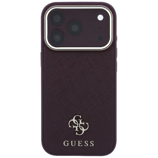 MagSafe futrola za Apple iPhone 18 Pro Max / 17 Pro Max, Guess, Saffiano Small 4G Classic, Bordo