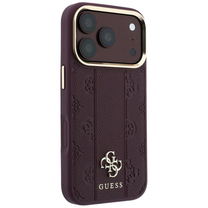 MagSafe futrola za Apple iPhone 18 Pro Max / 17 Pro Max, Guess, Stripe Peony 4G, Bordo