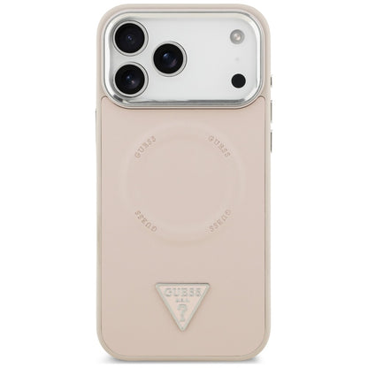 MagSafe maska za Apple iPhone 18 Pro Max / 17 Pro Max, Guess, Triangle Logo, roze