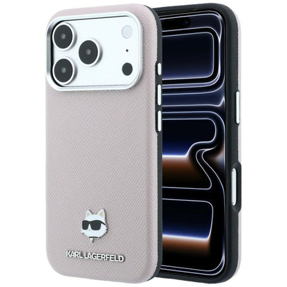 MagSafe futrola za Apple iPhone 18 Pro Max / 17 Pro Max, Karl Lagerfeld, Grained Choupette Head, Roze