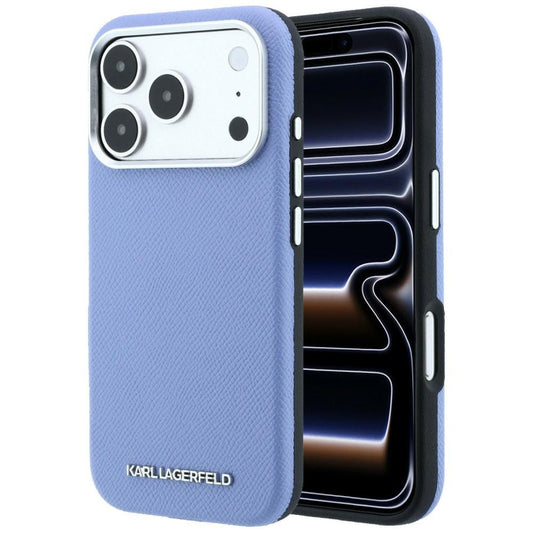 MagSafe futrola za Apple iPhone 18 Pro Max / 17 Pro Max, Karl Lagerfeld, Grained Elongated Logo, Plava