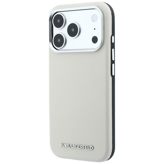 MagSafe futrola za Apple iPhone 18 Pro Max / 17 Pro Max, Karl Lagerfeld, Grained Elongated Logo, Bež