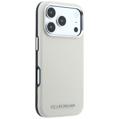 MagSafe futrola za Apple iPhone 18 Pro Max / 17 Pro Max, Karl Lagerfeld, Grained Elongated Logo, Bež
