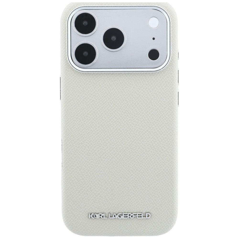 MagSafe futrola za Apple iPhone 18 Pro Max / 17 Pro Max, Karl Lagerfeld, Grained Elongated Logo, Bež