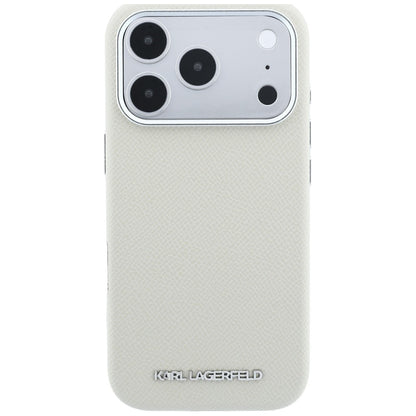 MagSafe futrola za Apple iPhone 18 Pro Max / 17 Pro Max, Karl Lagerfeld, Grained Elongated Logo, Bež