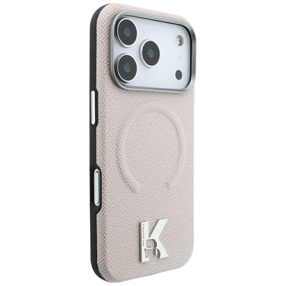 MagSafe futrola za Apple iPhone 18 Pro Max / 17 Pro Max, Karl Lagerfeld, Grained Embossed Ring, Bež