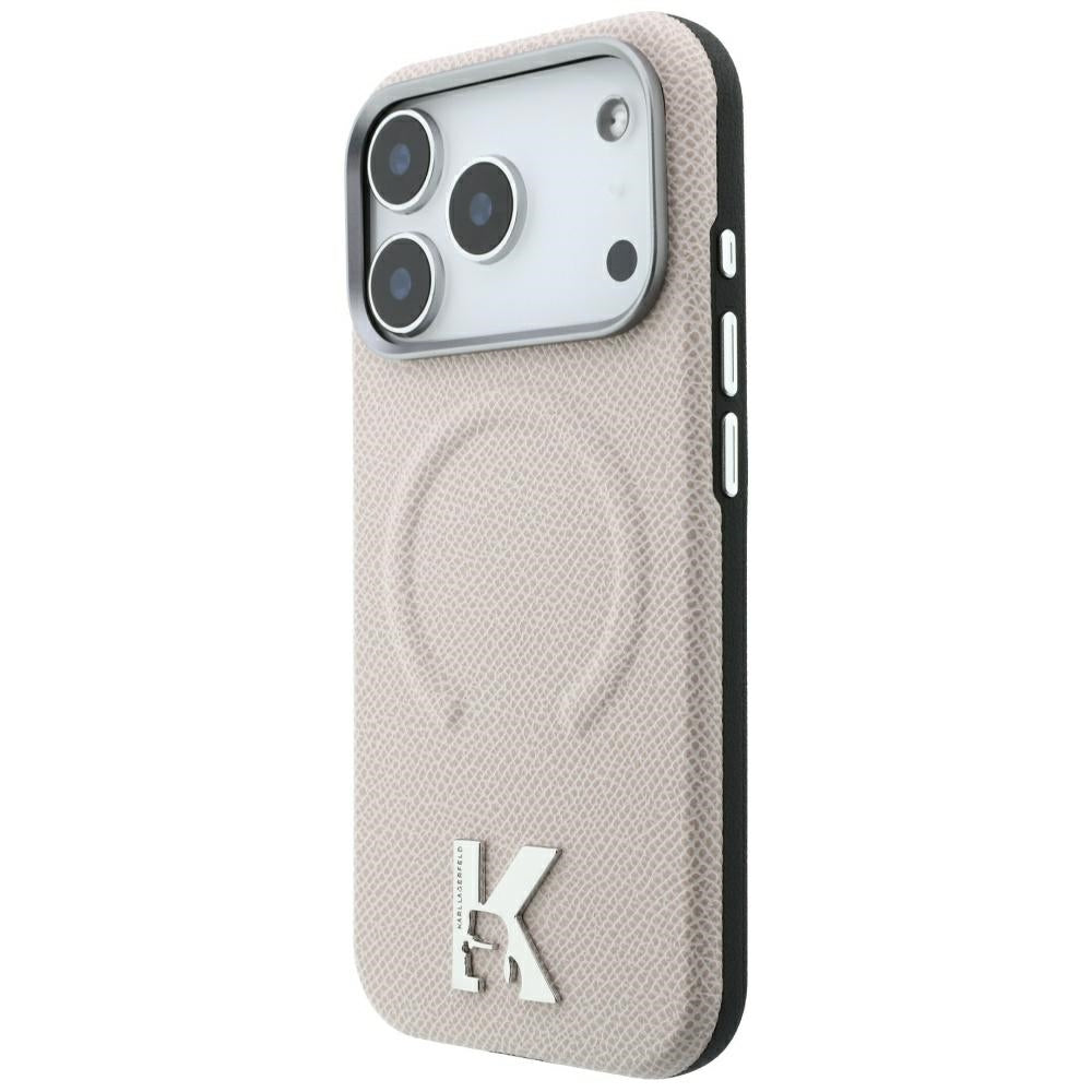 MagSafe futrola za Apple iPhone 18 Pro Max / 17 Pro Max, Karl Lagerfeld, Grained Embossed Ring, Bež