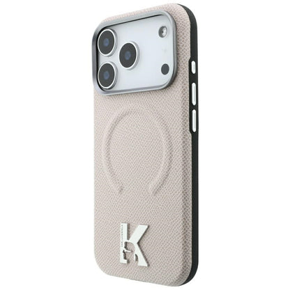 MagSafe futrola za Apple iPhone 18 Pro Max / 17 Pro Max, Karl Lagerfeld, Grained Embossed Ring, Bež