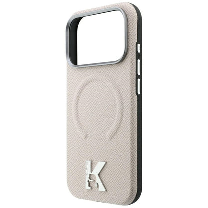 MagSafe futrola za Apple iPhone 18 Pro Max / 17 Pro Max, Karl Lagerfeld, Grained Embossed Ring, Bež