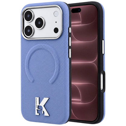 MagSafe futrola za Apple iPhone 18 Pro Max / 17 Pro Max, Karl Lagerfeld, Grained Embossed Ring, Plava