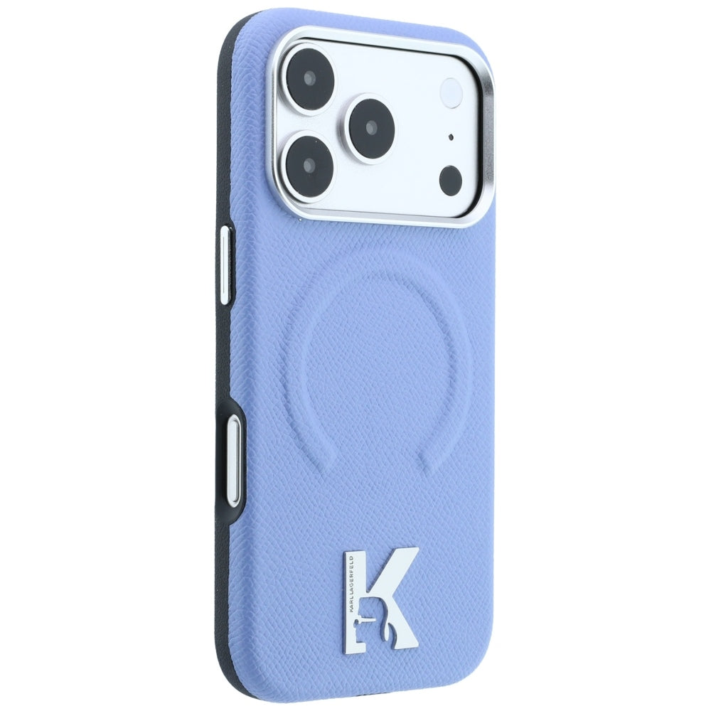 MagSafe futrola za Apple iPhone 18 Pro Max / 17 Pro Max, Karl Lagerfeld, Grained Embossed Ring, Plava
