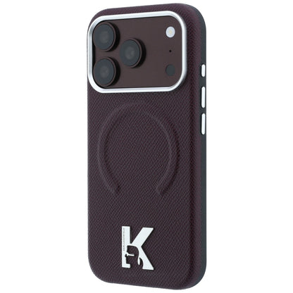 MagSafe futrola za Apple iPhone 18 Pro Max / 17 Pro Max, Karl Lagerfeld, Grained Embossed Ring, Bordo