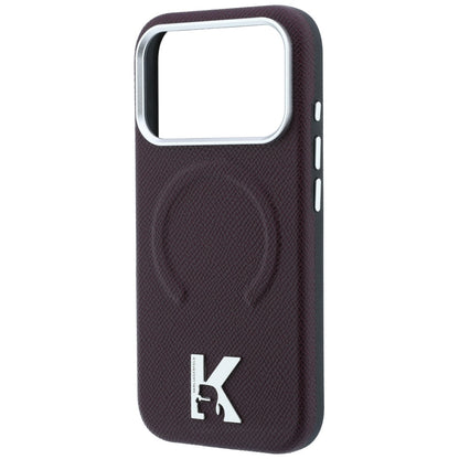 MagSafe futrola za Apple iPhone 18 Pro Max / 17 Pro Max, Karl Lagerfeld, Grained Embossed Ring, Bordo