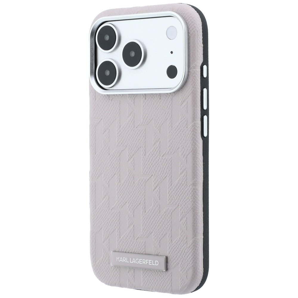 MagSafe futrola za Apple iPhone 18 Pro Max / 17 Pro Max, Karl Lagerfeld, Grained Mono Resin Logo, Roze