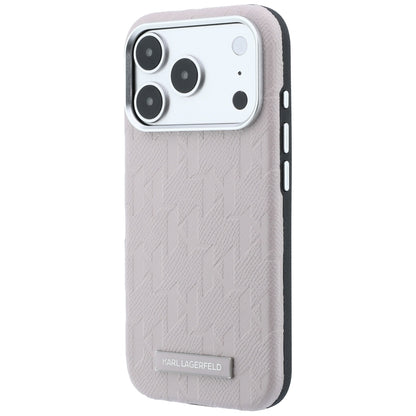 MagSafe futrola za Apple iPhone 18 Pro Max / 17 Pro Max, Karl Lagerfeld, Grained Mono Resin Logo, Roze