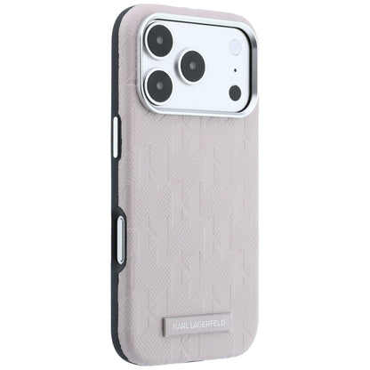 MagSafe futrola za Apple iPhone 18 Pro Max / 17 Pro Max, Karl Lagerfeld, Grained Mono Resin Logo, Roze