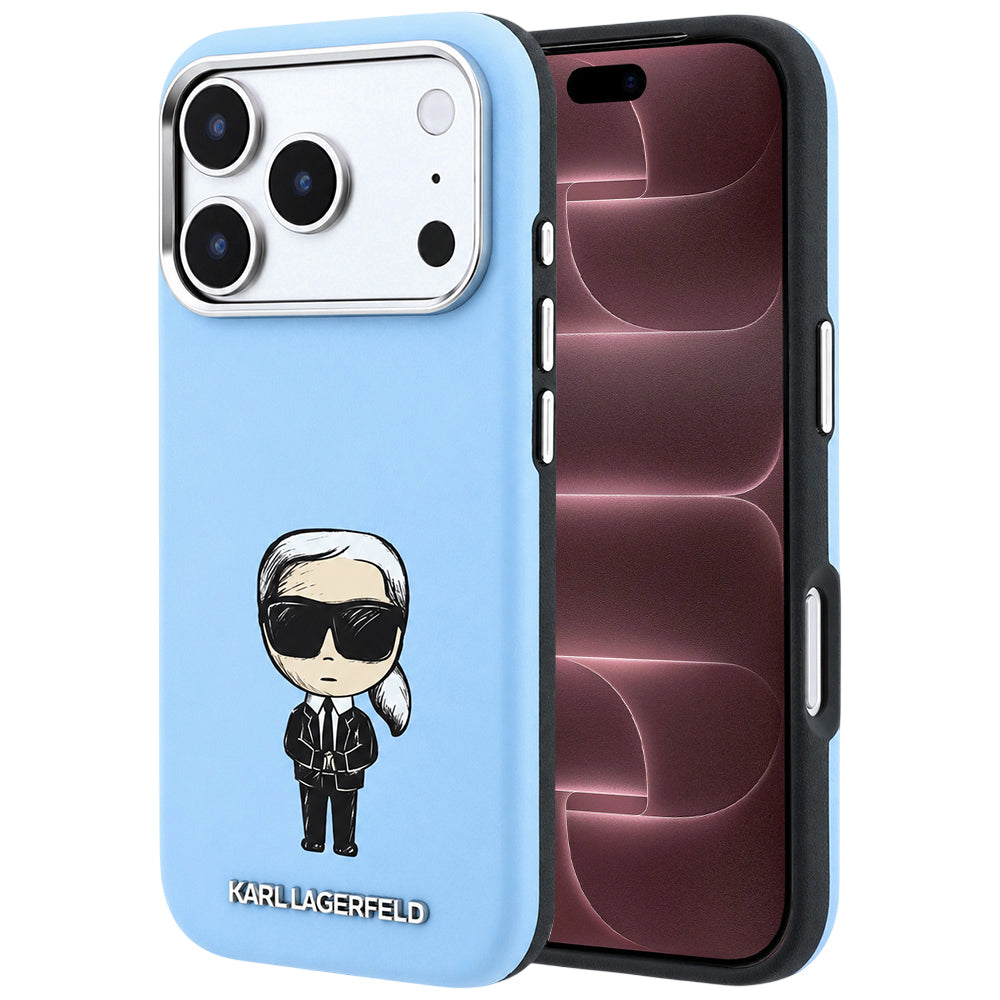 MagSafe futrola za Apple iPhone 18 Pro Max / 17 Pro Max, Karl Lagerfeld, Ikonik Sketch, Plava