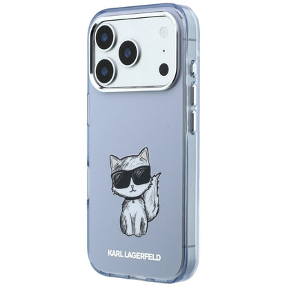 MagSafe futrola za Apple iPhone 18 Pro Max / 17 Pro Max, Karl Lagerfeld, IML Choupette Body Sketch Print, Plava