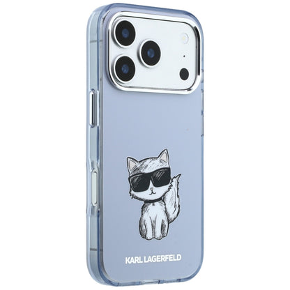 MagSafe futrola za Apple iPhone 18 Pro Max / 17 Pro Max, Karl Lagerfeld, IML Choupette Body Sketch Print, Plava