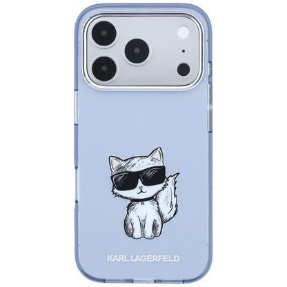 MagSafe futrola za Apple iPhone 18 Pro Max / 17 Pro Max, Karl Lagerfeld, IML Choupette Body Sketch Print, Plava