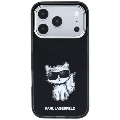 MagSafe futrola za Apple iPhone 18 Pro Max / 17 Pro Max, Karl Lagerfeld, IML Choupette Body Sketch Print, Crna