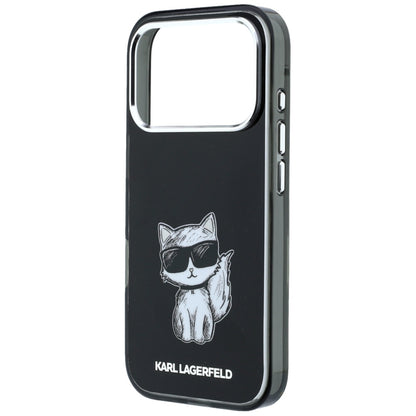 MagSafe futrola za Apple iPhone 18 Pro Max / 17 Pro Max, Karl Lagerfeld, IML Choupette Body Sketch Print, Crna
