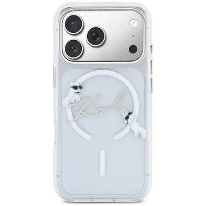 MagSafe futrola za Apple iPhone 18 Pro Max / 17 Pro Max, Karl Lagerfeld, IML Choupette Karl Script Logo, Providna