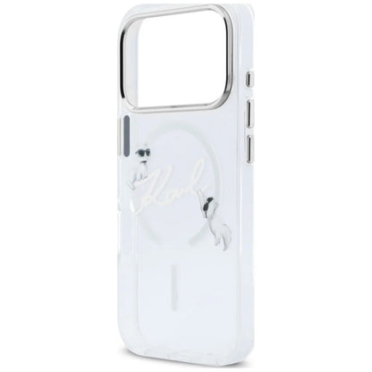 MagSafe futrola za Apple iPhone 18 Pro Max / 17 Pro Max, Karl Lagerfeld, IML Choupette Karl Script Logo, Providna