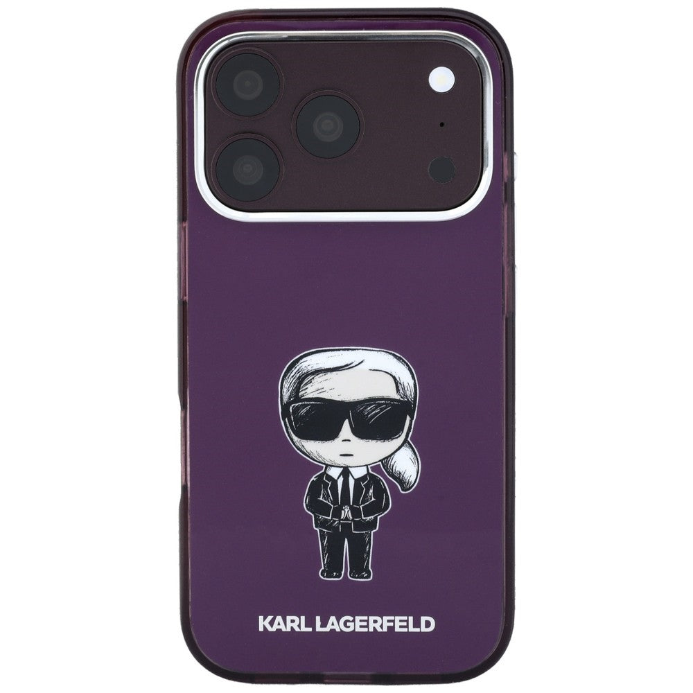 MagSafe futrola za Apple iPhone 18 Pro Max / 17 Pro Max, Karl Lagerfeld, IML Ikonik Sketch Print, Bordo