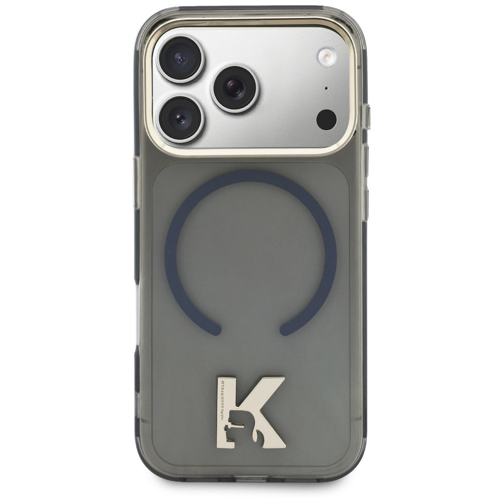 MagSafe maska za Apple iPhone 18 Pro Max / 17 Pro Max, Karl Lagerfeld, IML Karl Head Logo, crna