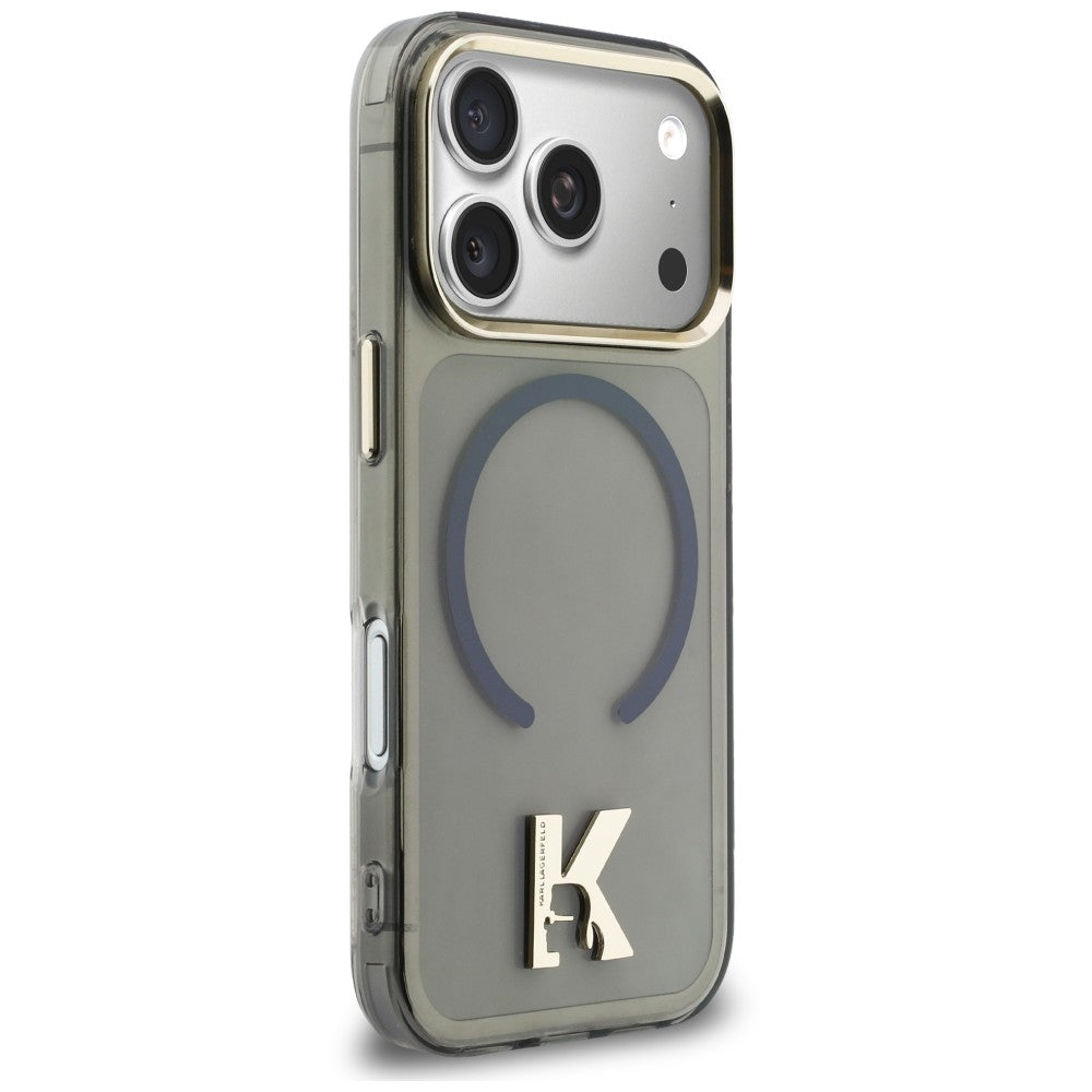 MagSafe maska za Apple iPhone 18 Pro Max / 17 Pro Max, Karl Lagerfeld, IML Karl Head Logo, crna