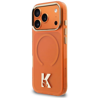 MagSafe maska za Apple iPhone 18 Pro Max / 17 Pro Max, Karl Lagerfeld, IML Karl Head Logo, narandžasta