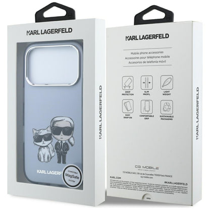 MagSafe futrola za Apple iPhone 18 Pro Max / 17 Pro Max, Karl Lagerfeld, IML KC Bodies Sketch Print, Plava