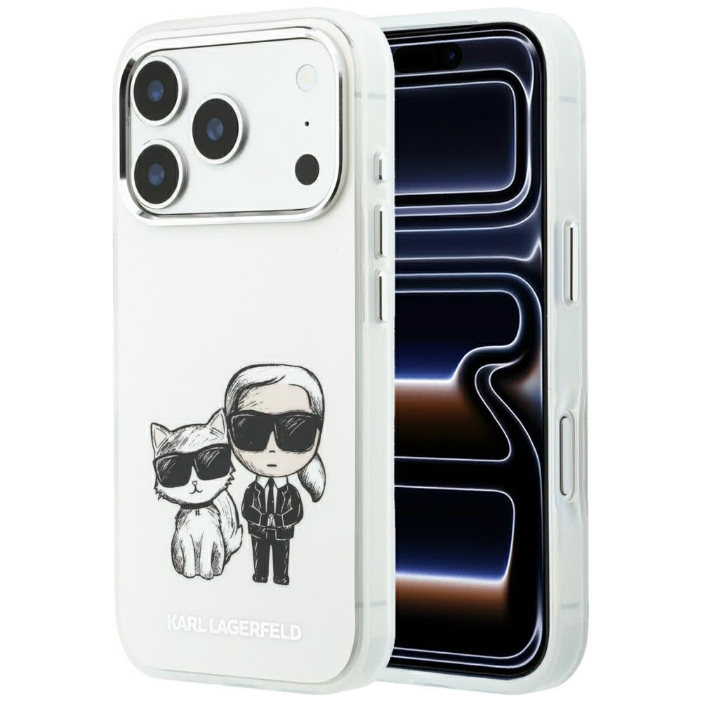 MagSafe futrola za Apple iPhone 18 Pro Max / 17 Pro Max, Karl Lagerfeld, IML KC Bodies Sketch Print, Bež