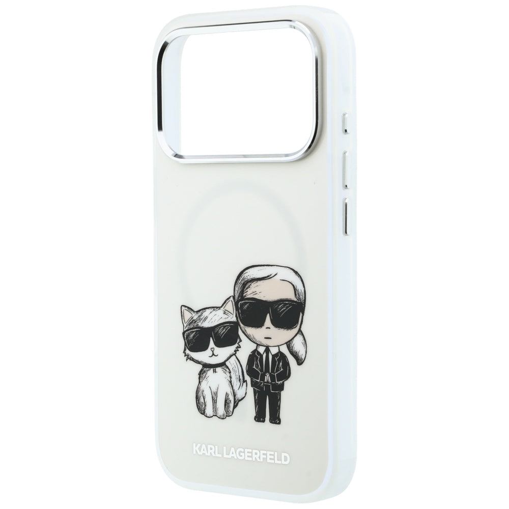 MagSafe futrola za Apple iPhone 18 Pro Max / 17 Pro Max, Karl Lagerfeld, IML KC Bodies Sketch Print, Bež