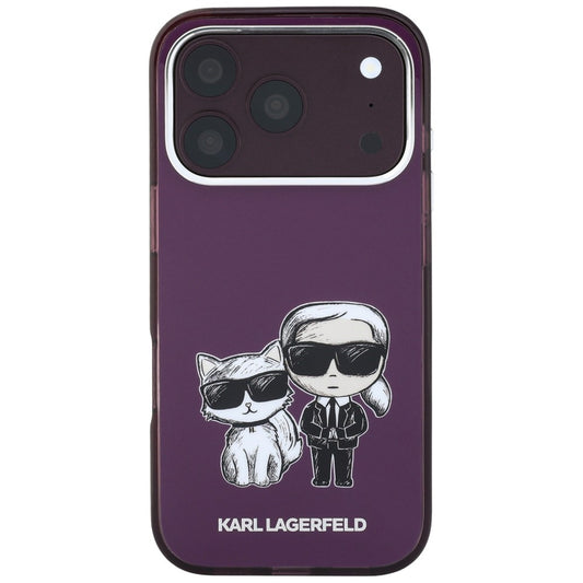 MagSafe futrola za Apple iPhone 18 Pro Max / 17 Pro Max, Karl Lagerfeld, IML KC Bodies Sketch Print, Bordo