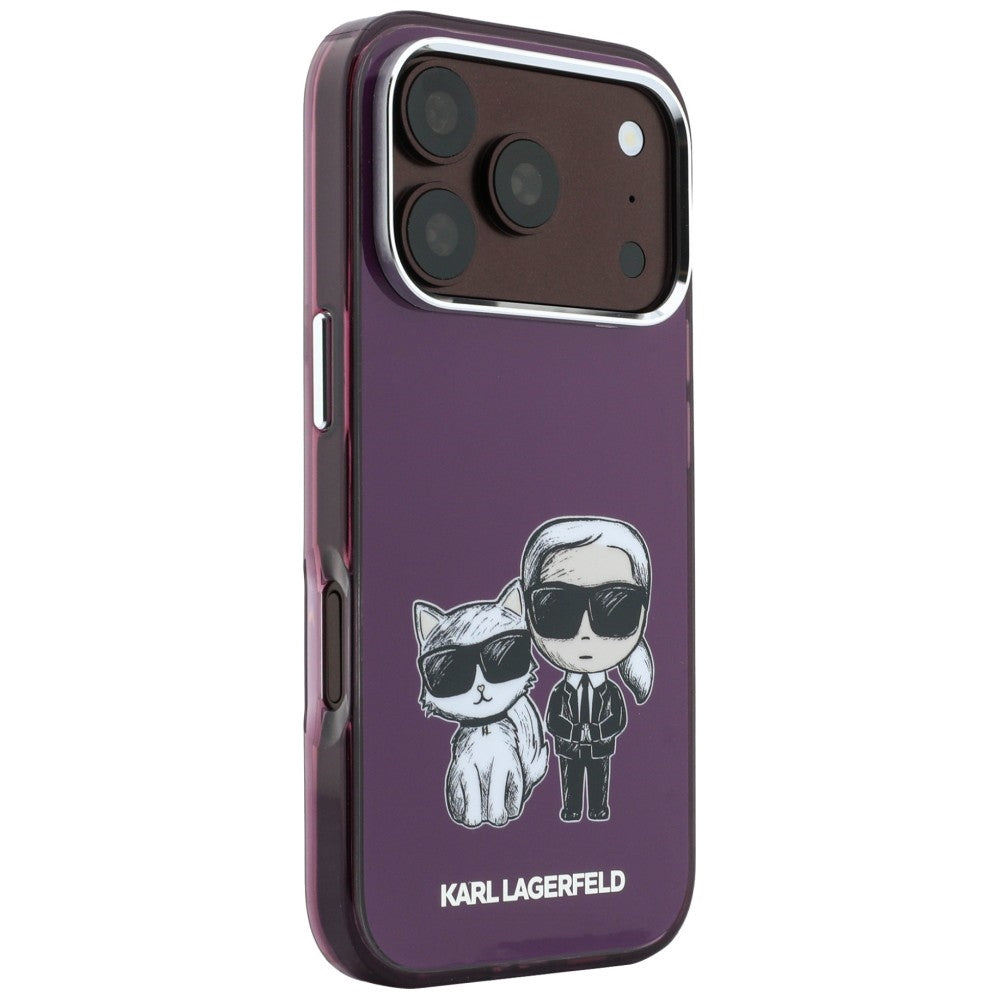 MagSafe futrola za Apple iPhone 18 Pro Max / 17 Pro Max, Karl Lagerfeld, IML KC Bodies Sketch Print, Bordo
