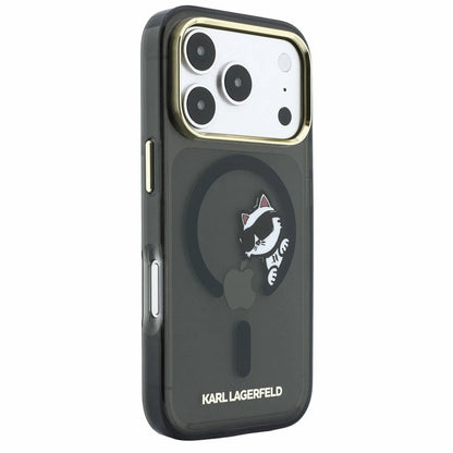 MagSafe futrola za Apple iPhone 18 Pro Max / 17 Pro Max, Karl Lagerfeld, IML Peekaboo Print and Metal Frame, Crna