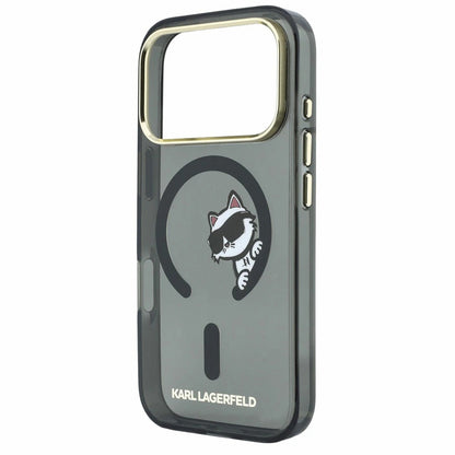 MagSafe futrola za Apple iPhone 18 Pro Max / 17 Pro Max, Karl Lagerfeld, IML Peekaboo Print and Metal Frame, Crna