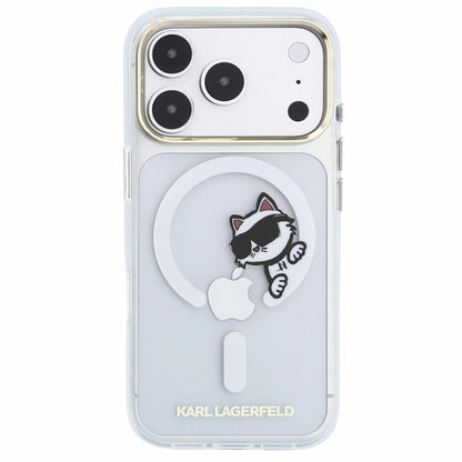 MagSafe futrola za Apple iPhone 18 Pro Max / 17 Pro Max, Karl Lagerfeld, IML Peekaboo Print i Metal Frame, Providna
