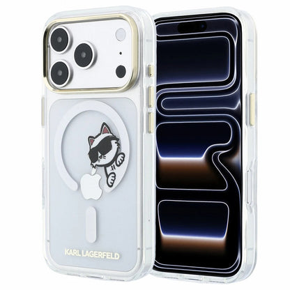MagSafe futrola za Apple iPhone 18 Pro Max / 17 Pro Max, Karl Lagerfeld, IML Peekaboo Print i Metal Frame, Providna