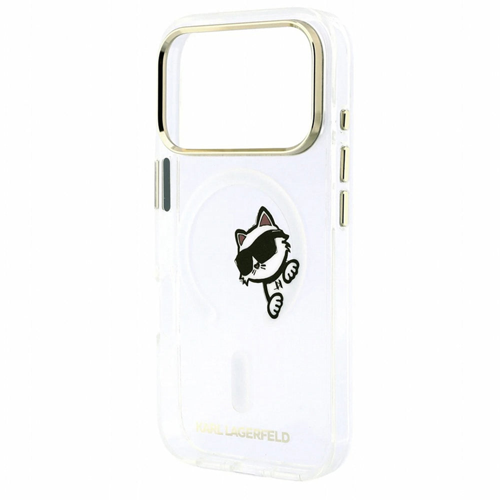 MagSafe futrola za Apple iPhone 18 Pro Max / 17 Pro Max, Karl Lagerfeld, IML Peekaboo Print i Metal Frame, Providna
