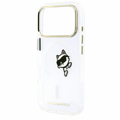 MagSafe futrola za Apple iPhone 18 Pro Max / 17 Pro Max, Karl Lagerfeld, IML Peekaboo Print i Metal Frame, Providna