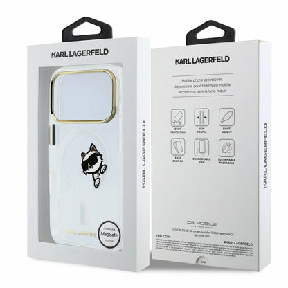 MagSafe futrola za Apple iPhone 18 Pro Max / 17 Pro Max, Karl Lagerfeld, IML Peekaboo Print i Metal Frame, Providna