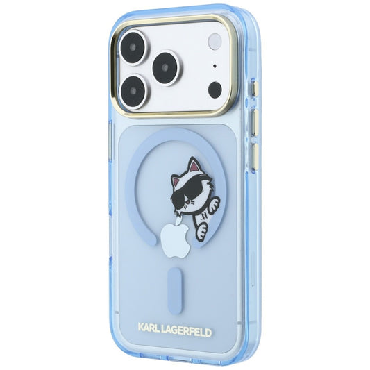 MagSafe maska za Apple iPhone 18 Pro Max / 17 Pro Max, Karl Lagerfeld, IML Peekaboo Print and Metal Frame, plava