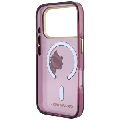 MagSafe futrola za Apple iPhone 18 Pro Max / 17 Pro Max, Karl Lagerfeld, IML Peekaboo Print i Metal Frame, Bordo