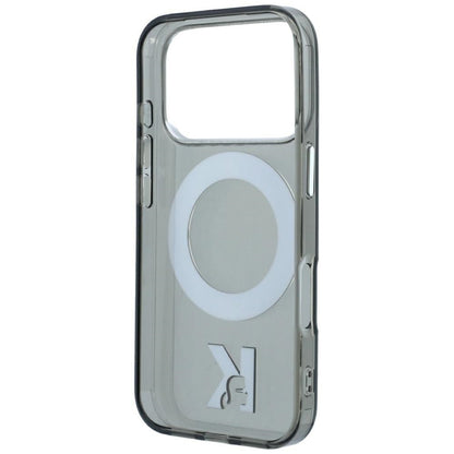 MagSafe futrola za Apple iPhone 18 Pro Max / 17 Pro Max, Karl Lagerfeld, IML Ring Stand Kameo Metal, Crna