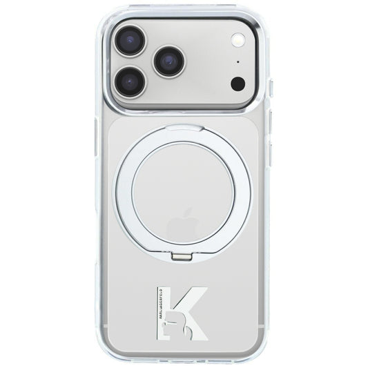 MagSafe futrola za Apple iPhone 18 Pro Max / 17 Pro Max, Karl Lagerfeld, IML Ring Stand Kameo Metal, Providna