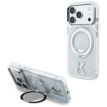 MagSafe futrola za Apple iPhone 18 Pro Max / 17 Pro Max, Karl Lagerfeld, IML Ring Stand Kameo Metal, Providna
